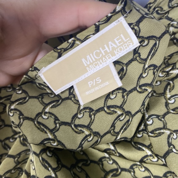 Michael Michael Kors, gold chain dress adjustable sleeves - Picture 4 of 7